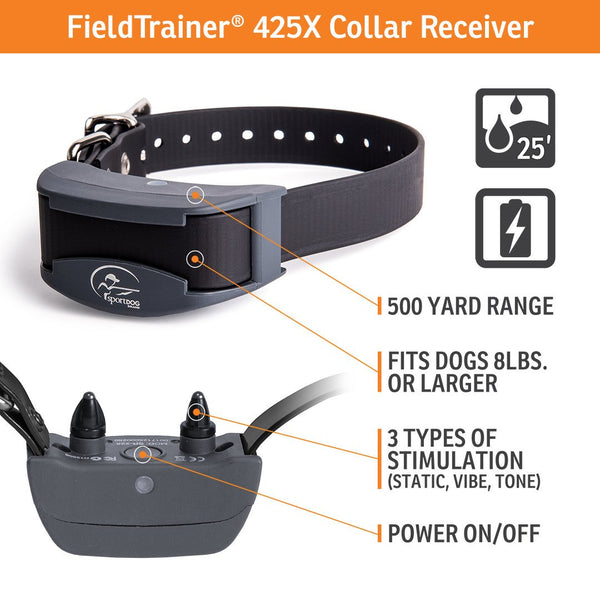 SportDog FieldTrainer 425X Remote Dog Training Collar, 500 Yds.