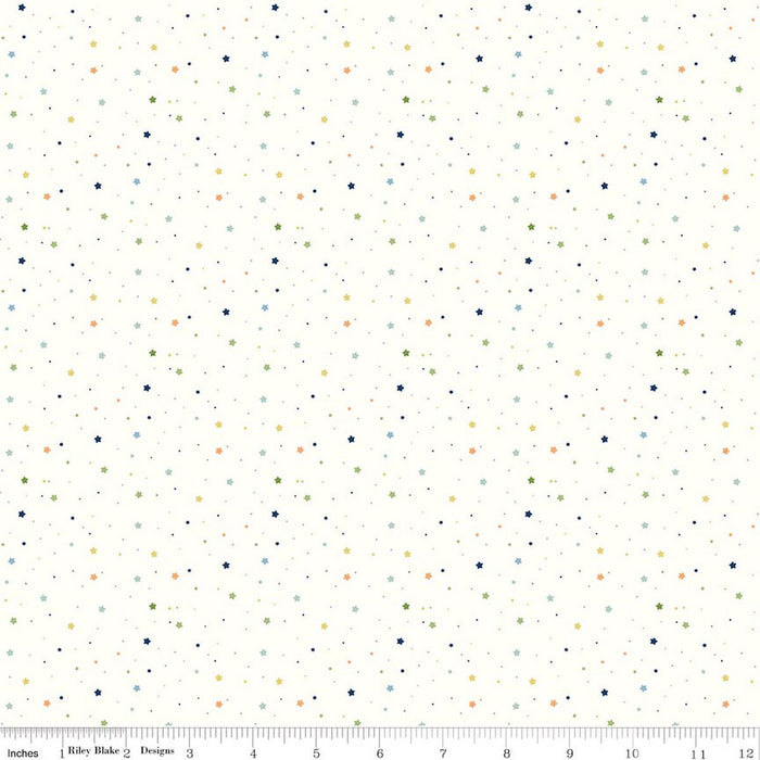 Stars Multi Flannel- I Love You to the Moon