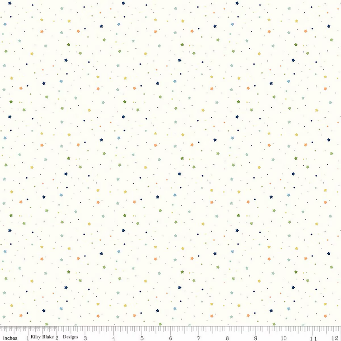 Stars Multi Flannel- I Love You to the Moon