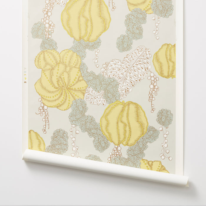 Succulent - Yellow Wallcovering
