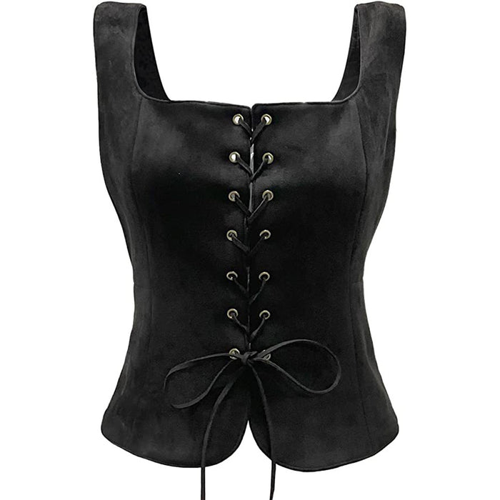 Suede Viking Halloween Vest