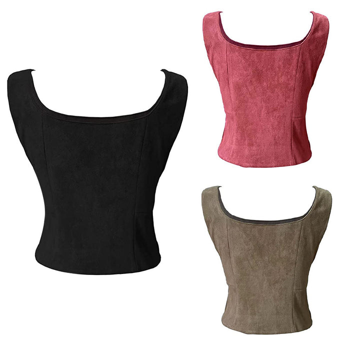 Suede Viking Halloween Vest