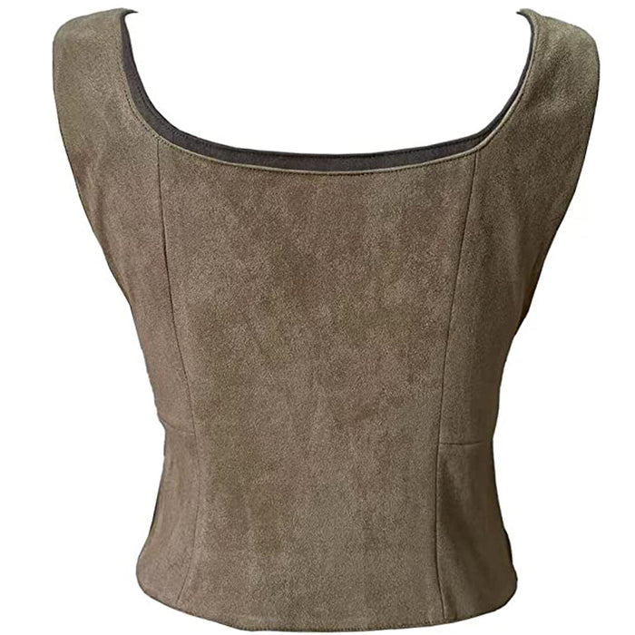 Suede Viking Halloween Vest