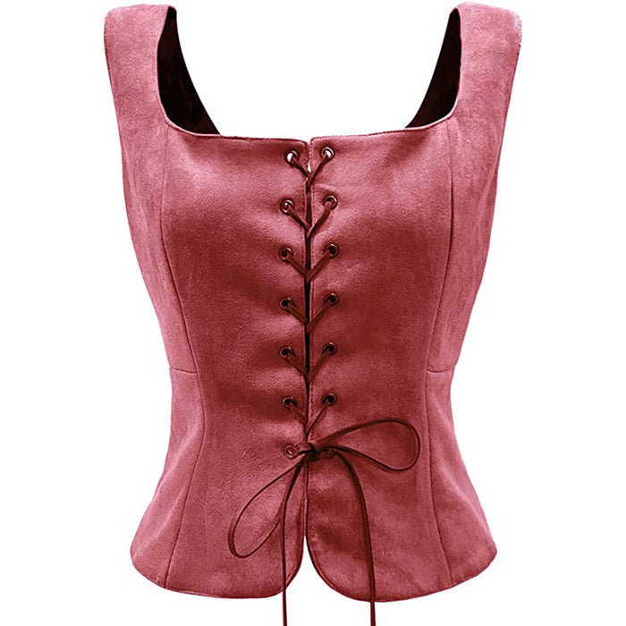 Suede Viking Halloween Vest