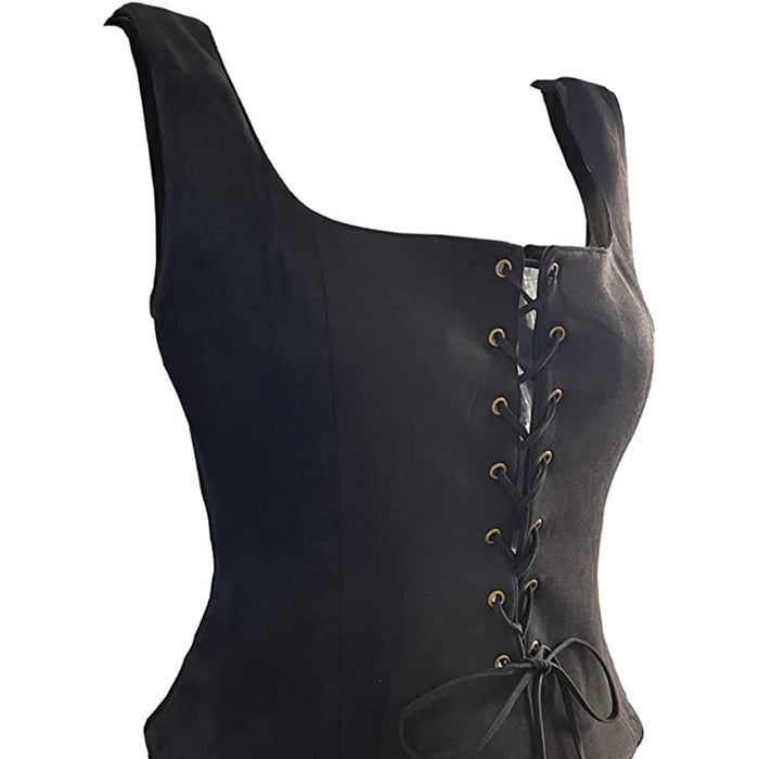Suede Viking Halloween Vest