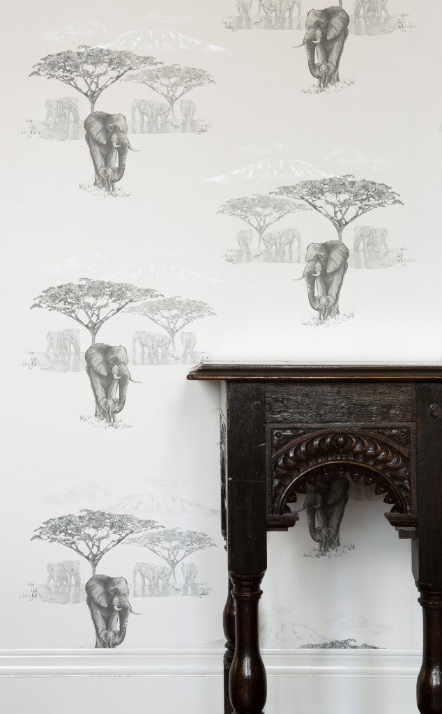 The Waterhole JTWH02  Grey Wallcovering