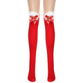 Thickened Women's Red Long Bow Christmas Stockings