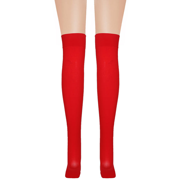 Thickened Women's Red Long Bow Christmas Stockings