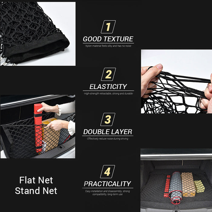 Three-column Luggage Net