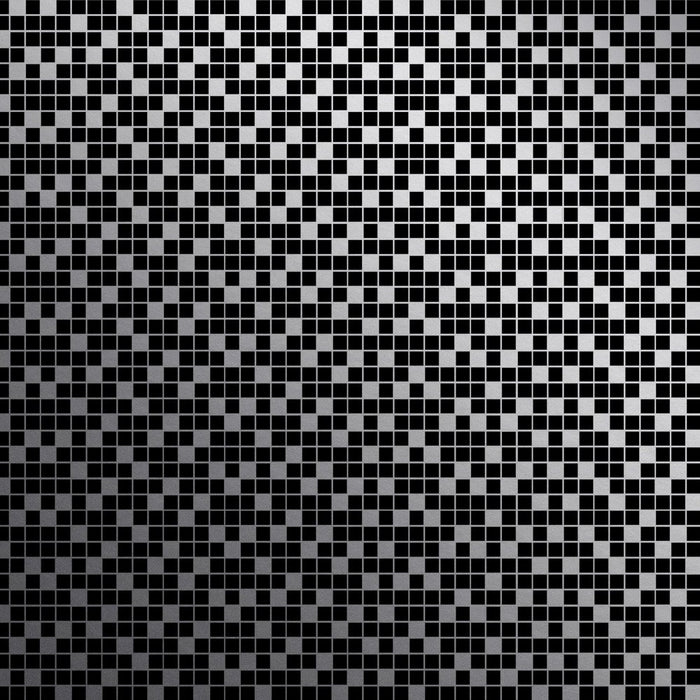 Tiles Black Silver Wallcovering