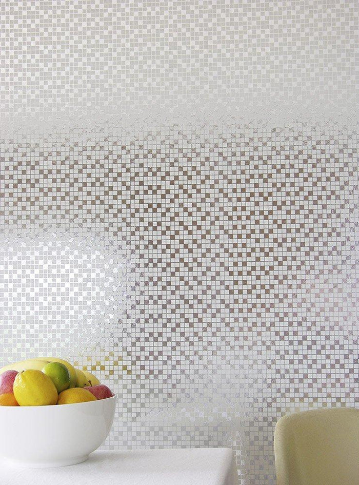 Tiles Black Silver Wallcovering