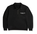 TRAINERS CLUB: QUARTER ZIP - BLACK