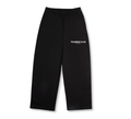 TRAINERS CLUB: STRAIGHT LEG SWEATPANTS - BLACK