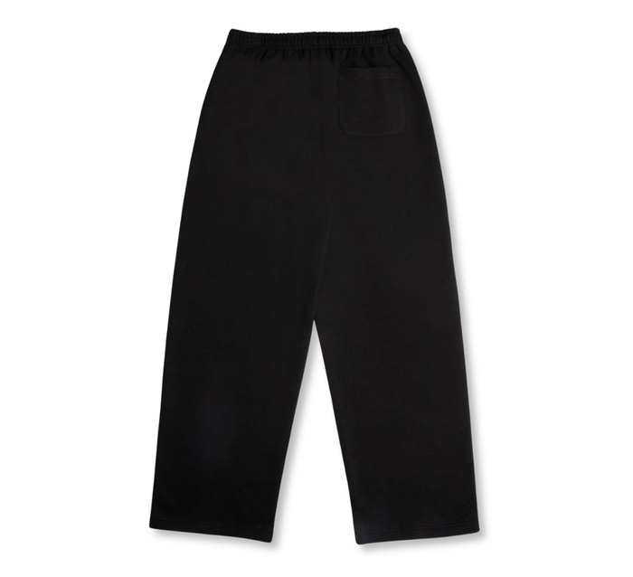 TRAINERS CLUB: STRAIGHT LEG SWEATPANTS - BLACK
