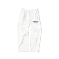 TRAINERS CLUB: STRAIGHT LEG SWEATPANTS - WHITE