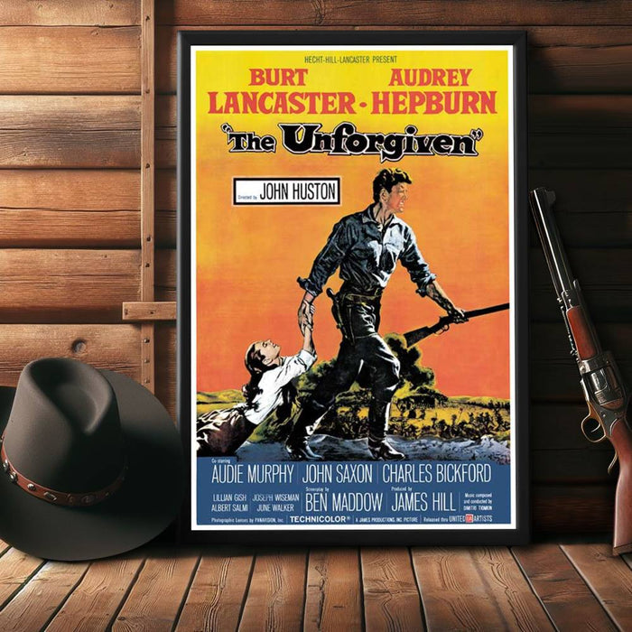 "Unforgiven" (1960) Framed Movie Poster