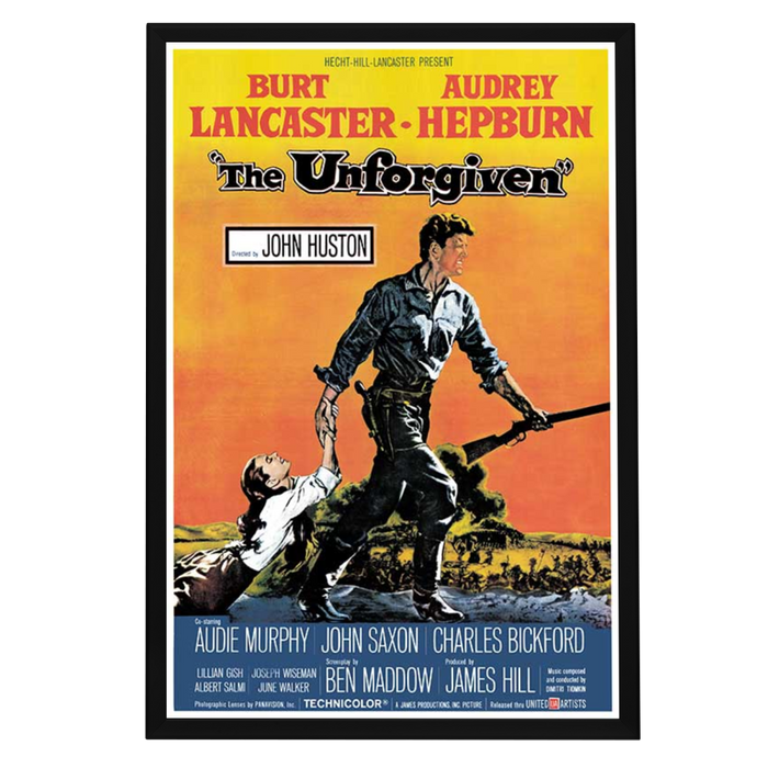 "Unforgiven" (1960) Framed Movie Poster