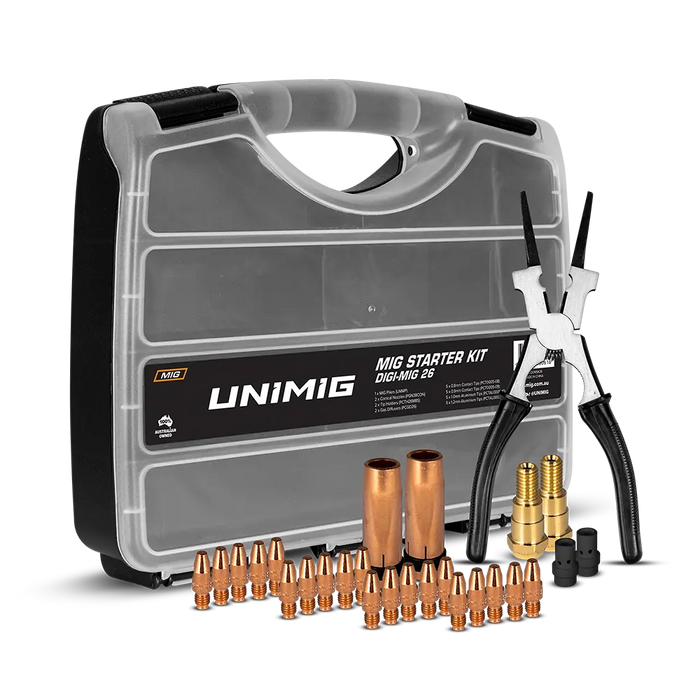 UNIMIG Binzel Style Digital 26 MIG Torch Consumables Starter Kit UMSK26