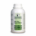 A white bottle with a label showing 'VANHEE PRODUCTS WEVERGEM', 'Van-Tea liquid 5000 A', and a list of herbs such as mugwort, coriander, nettle, thousand-leaf, and goldenrod.