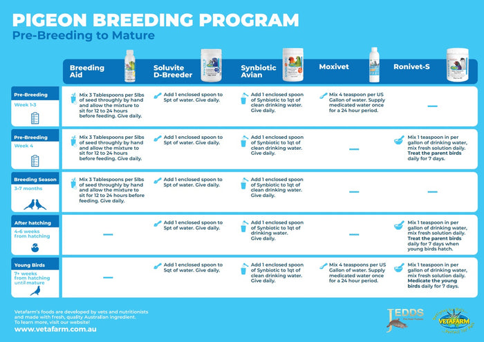 Vetafarm Pigeon Breeding Program