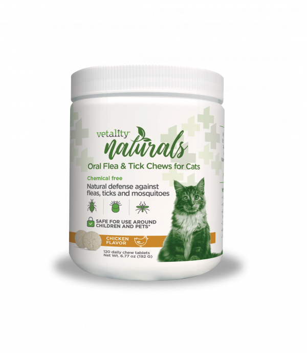 Vetality Naturals Cat Flea & Tick Chew 120ct