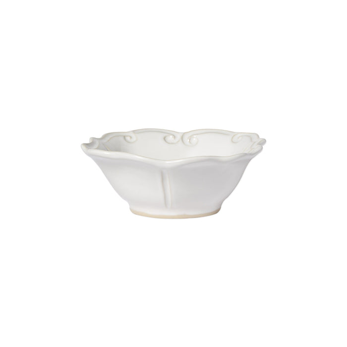 Vietri Incanto Stone White Baroque Cereal Bowl Dinnerware Vietri
