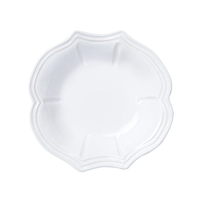 Vietri Incanto Stone White Baroque Pasta Bowl Dinnerware Vietri
