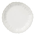 Vietri Incanto Stone White Baroque Round Platter Dinnerware Vietri