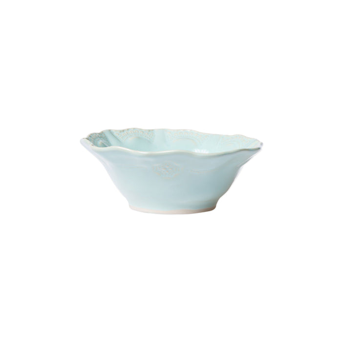 Vietri Incanto Stone Lace Cereal Bowl Dinnerware Vietri Aqua