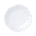 Vietri Incanto Stone White Ruffle Dinner Plate Dinnerware Vietri