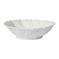 Vietri Incanto Stone White Ruffle Large Bowl Dinnerware Vietri