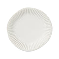 Vietri Incanto Stone White Stripe Dinner Plate Dinnerware Vietri