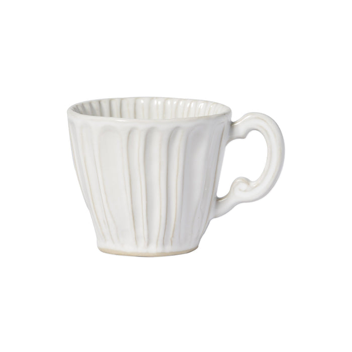 Vietri Incanto Stone White Stripe Mug Dinnerware Vietri