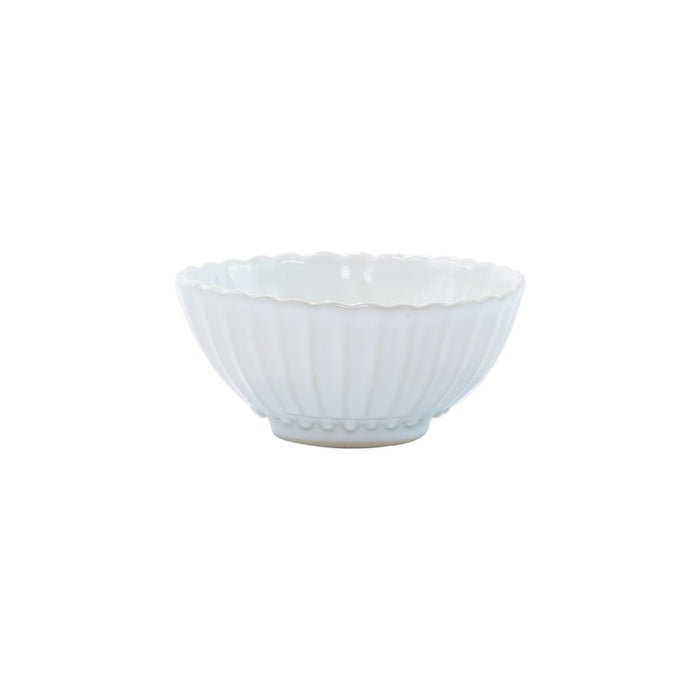 Vietri Incanto Stone White Stripe Small Bowl Dinnerware Vietri