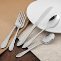 Walco 7301 Showboat 6 3/16" 18/0 Stainless Steel Heavy Weight Teaspoon - 12/Pack