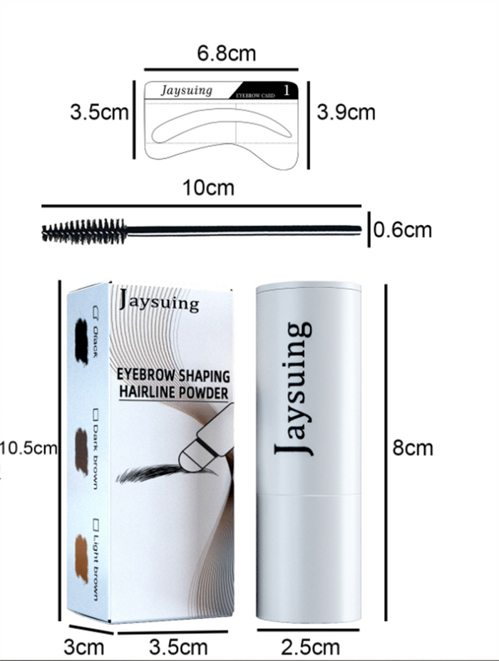 Waterproof And Sweatproof Eyebrow Powder Stamp Set