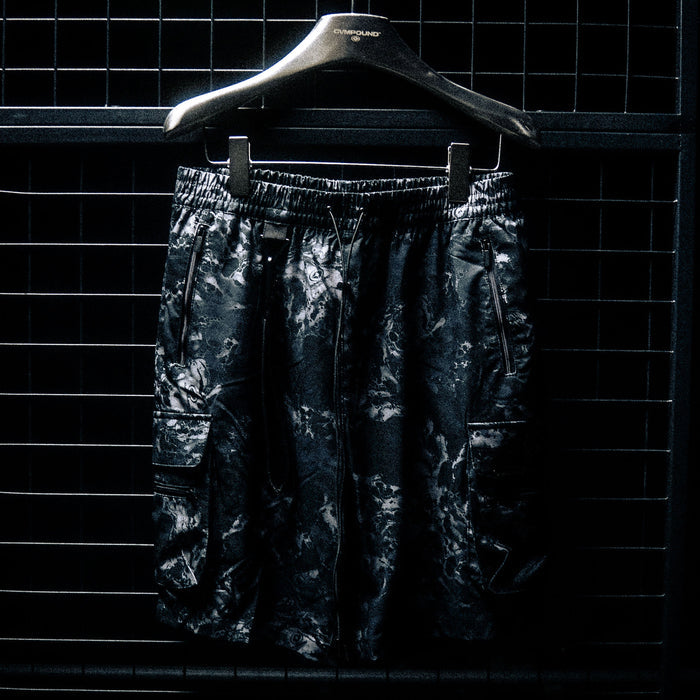 Wave Camo Cargo Active Shorts