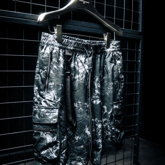 Wave Camo Cargo Active Shorts