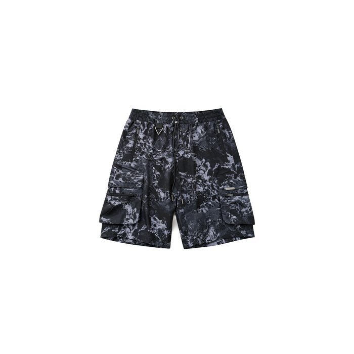 Wave Camo Cargo Active Shorts