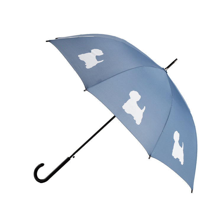 West Highland White Terrier Umbrella White on Navy Blue