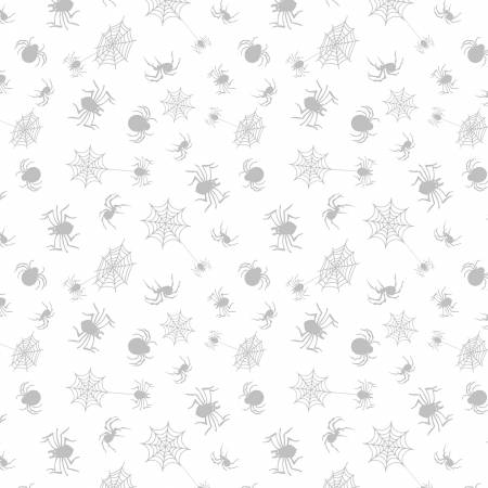 White on White Spider Toss Halloween