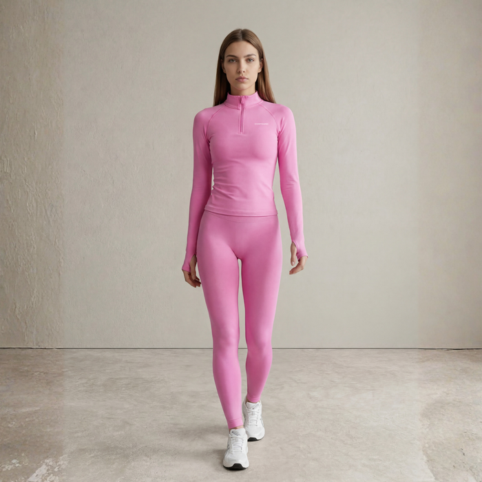 Womens Active: Leggings (Dark Pink)