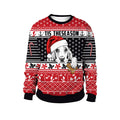 Women's Christmas Animal Print Pullover Round Neck Couple Sweater