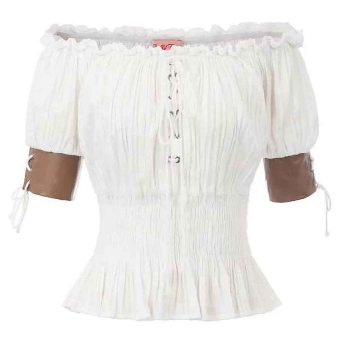 Women's Long-sleeved Medieval Top