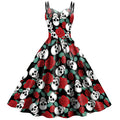 Women's Skeleton Skull Halloween Dress