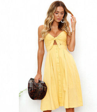 Women's Sleeveless Backless Summer Dress