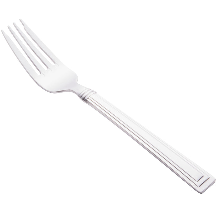 World Tableware 977 038 Slate 7 1/8" 18/0 Stainless Steel Heavy Weight Salad Fork - 12/Pack