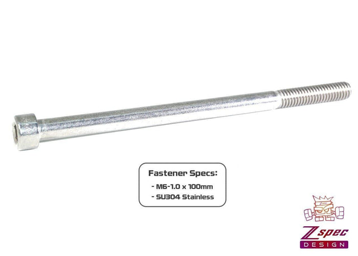 ZSPEC M6-1.0x100mm Socket-Cap SHSC Fasteners, Stainless, 10-Pack - ZSPEC Design LLC - Hardware Fasteners - 10-pack, Dress Up Bolt, m6, SHSC, Stainless - zspecdesign.com