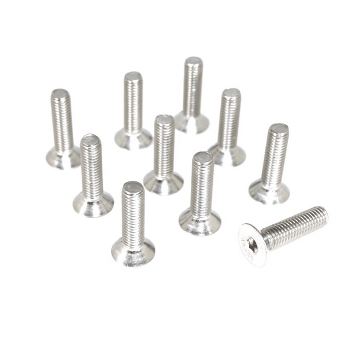 ZSPEC M6-1.0x30mm Flat-Head FHSC Fasteners, Stainless, 10-Pack - ZSPEC Design LLC - Hardware Fasteners - 10-pack, fhsc, m6, stainless - zspecdesign.com