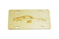 ZSPEC Nissan Z RZ34 Silhouette License Plate, Birch, Ornamental - ZSPEC Design LLC - Holiday Ornaments - garage art, license, lifestyle, nissan, ornament, per each, RZ34 - zspecdesign.com